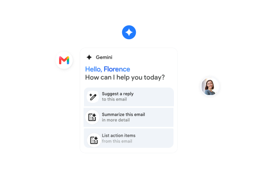 加入數百萬企業的行列，使用進階版 Gmail、日曆、雲端硬碟、Meet 等服務。有了個人化 AI 的強力協助，您可以專心創造成果，不必再浪費時間找資料。